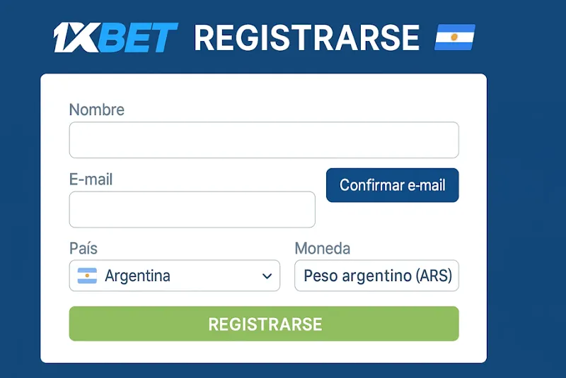 Depósito en 1xBet